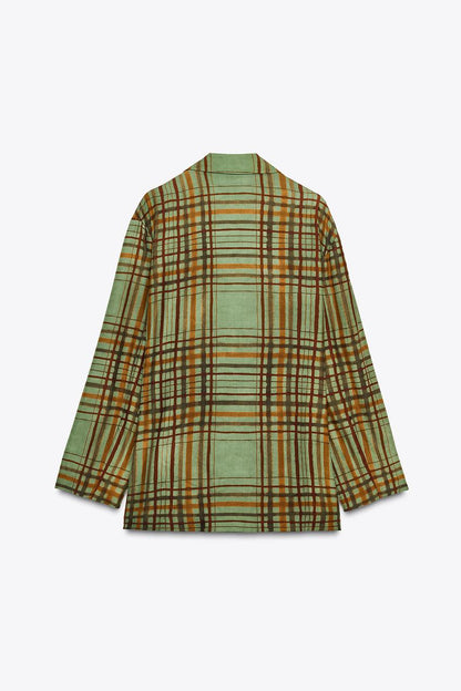 ZW Collection Flowy Check Blazer