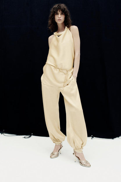 ZW Collection Satin Balloon Trousers