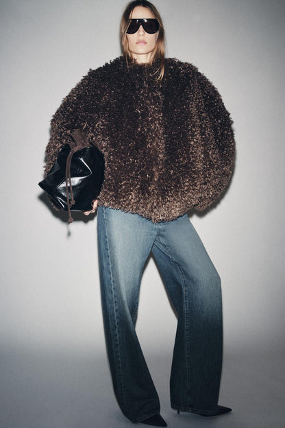Faux Fur Coat Zw Collection