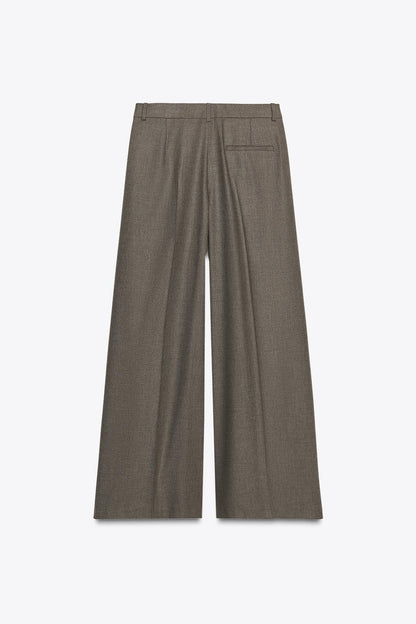 Wide-Leg Trousers With Darts Zw Collection
