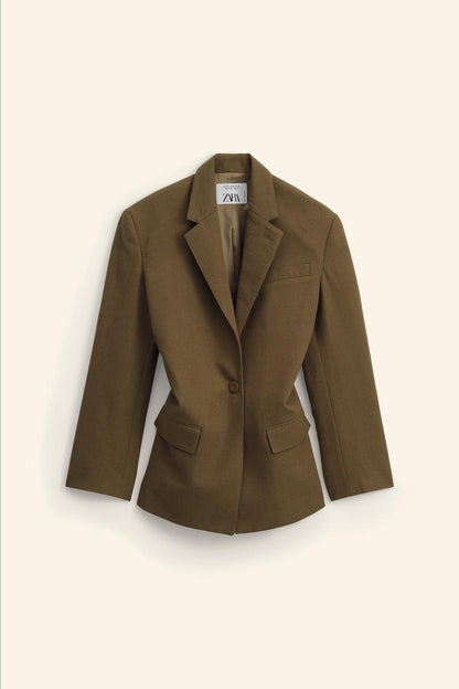 Limited edition 100% wool fitted blazer