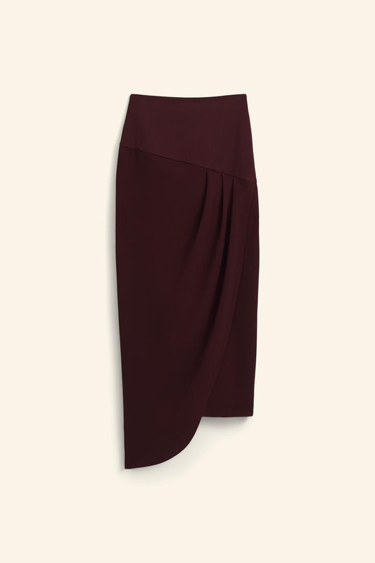 Limited edition asymmetric midi skirt