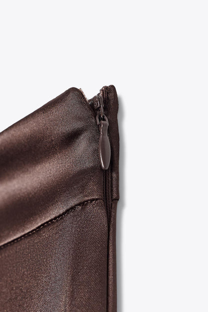 Satin Straight-Leg Trousers