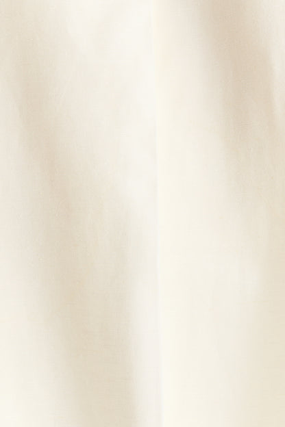Ankle-length linen-blend trousers