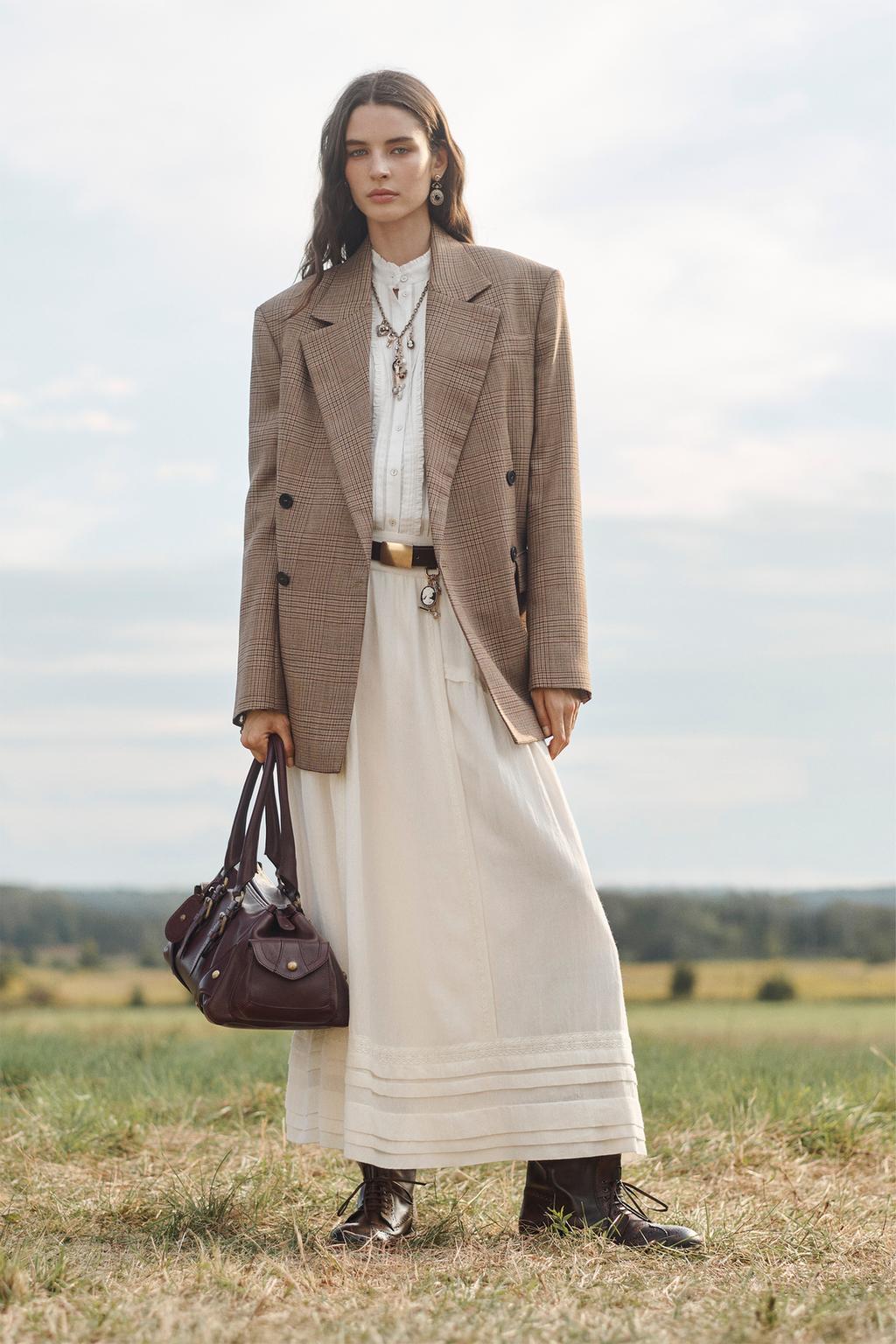 Limited Edition Lace Trim Wool Skirt