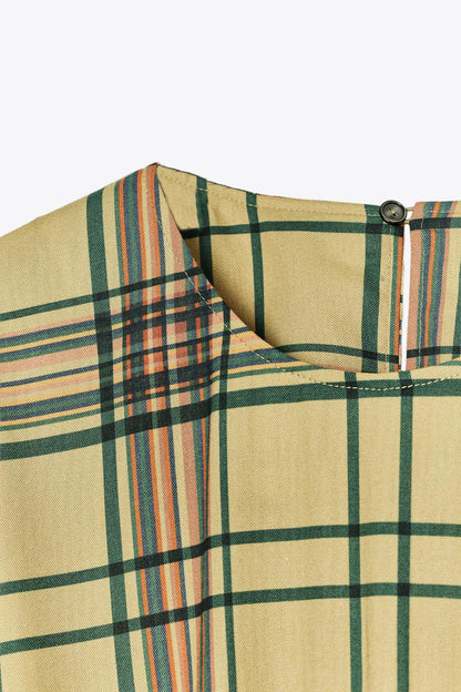 ZW COLLECTION Check Midi Dress