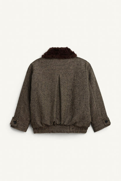 Limited Edition Herringbone Combined Bomber Jacket
