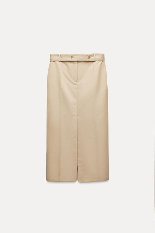 ZW Collection Straight Gabardine Skirt