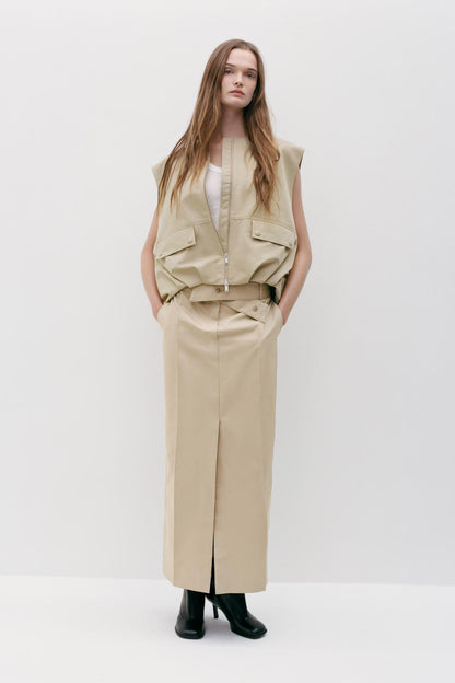 ZW Collection Straight Gabardine Skirt