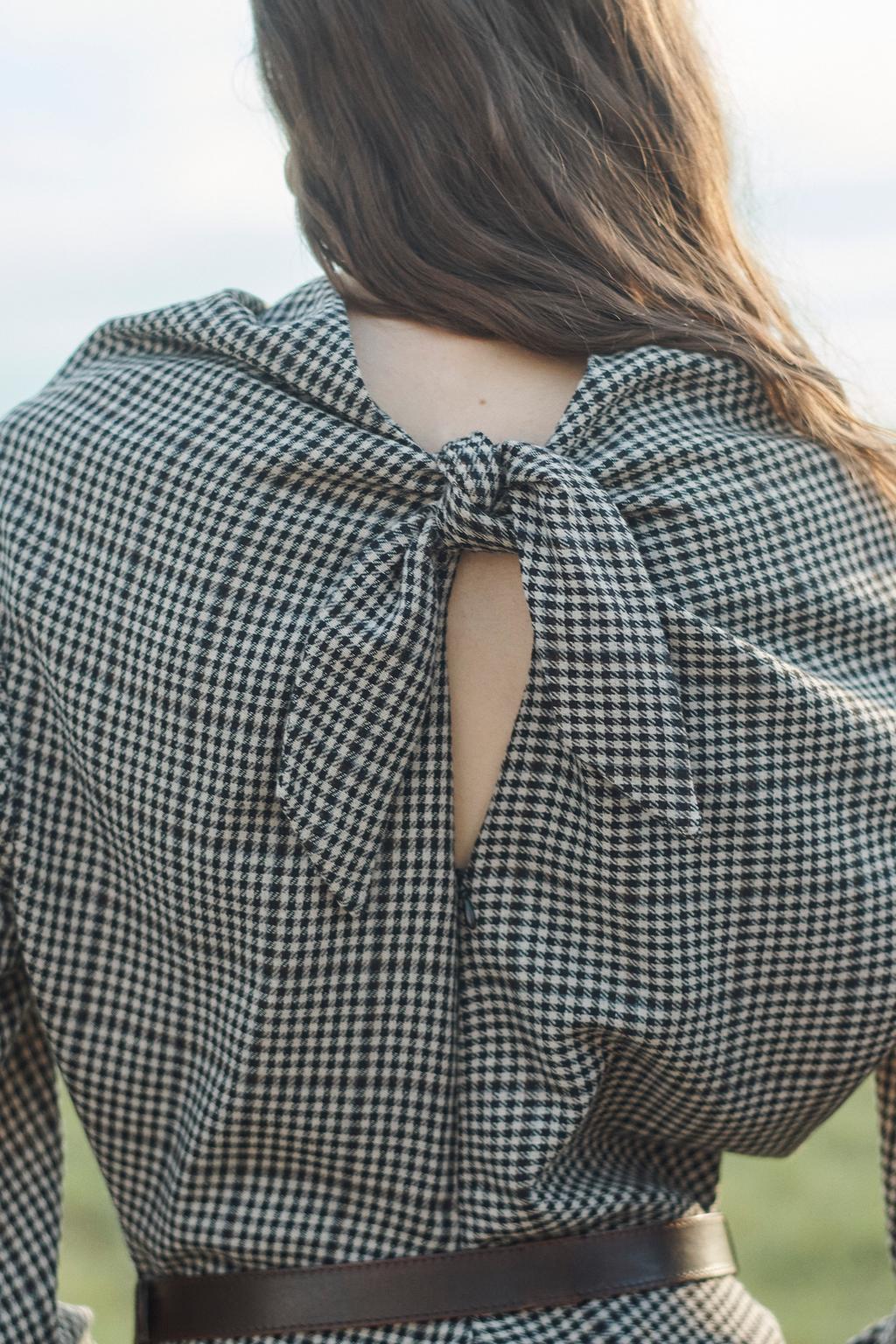 Limited Edition Checked Dress With Box Pleats