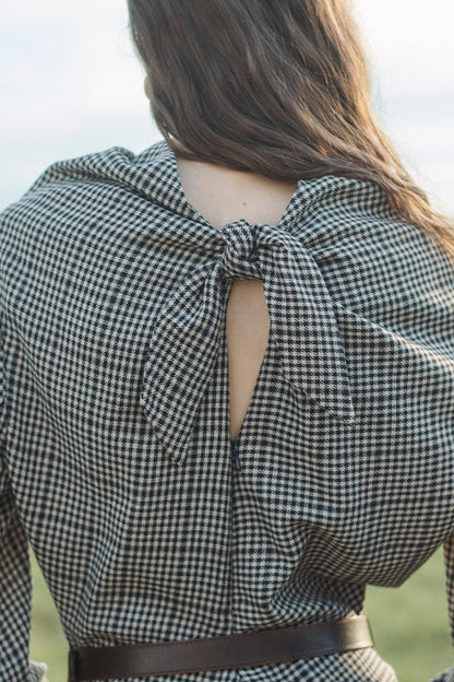 Limited Edition Checked Dress With Box Pleats