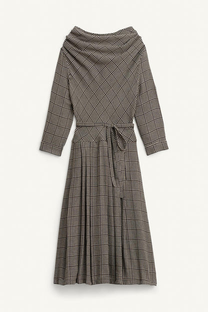 Limited Edition Checked Dress With Box Pleats