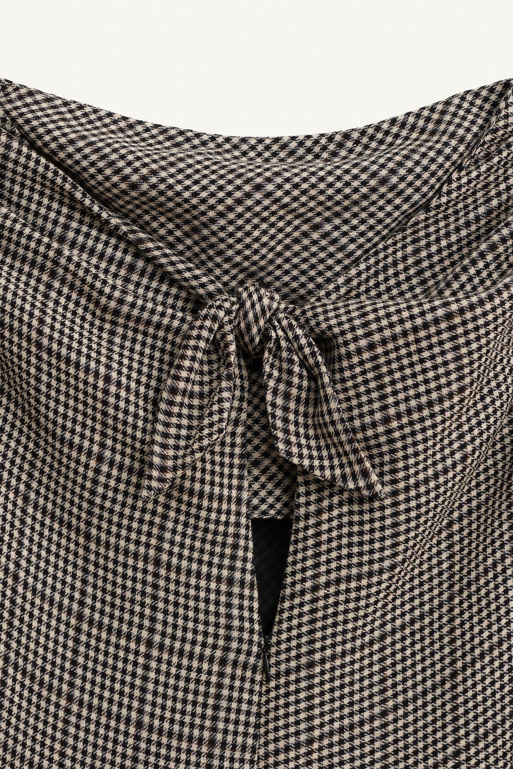 Limited Edition Checked Dress With Box Pleats