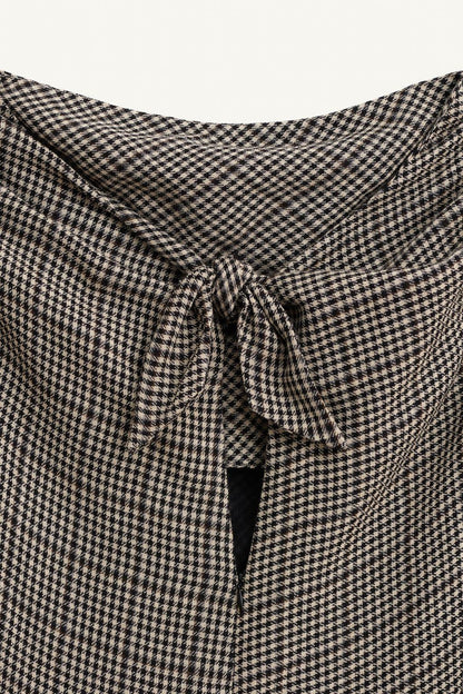 Limited Edition Checked Dress With Box Pleats