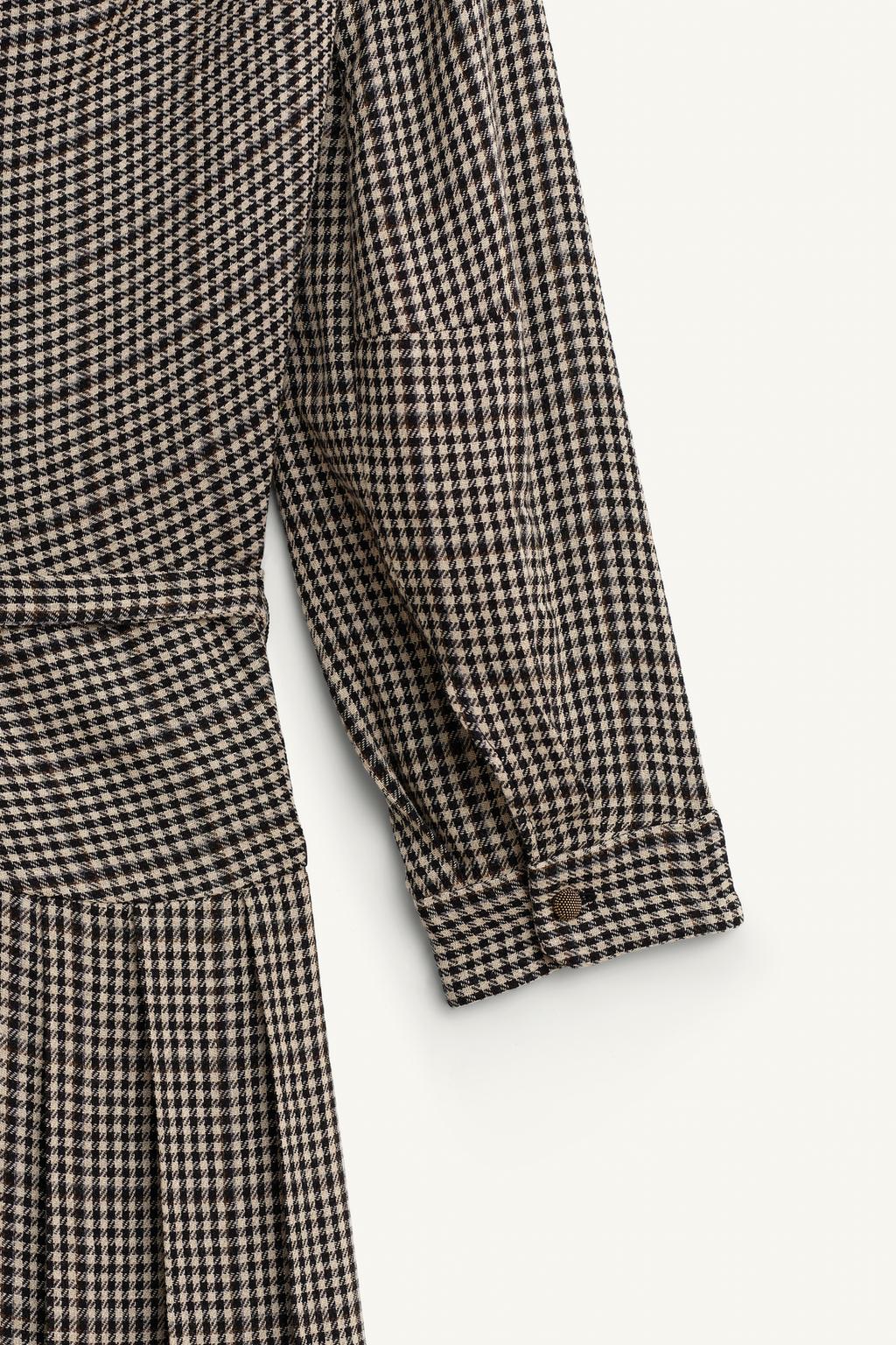 Limited Edition Checked Dress With Box Pleats