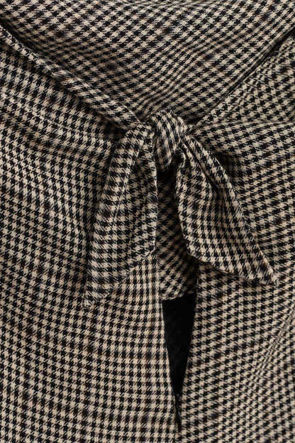 Limited Edition Checked Dress With Box Pleats