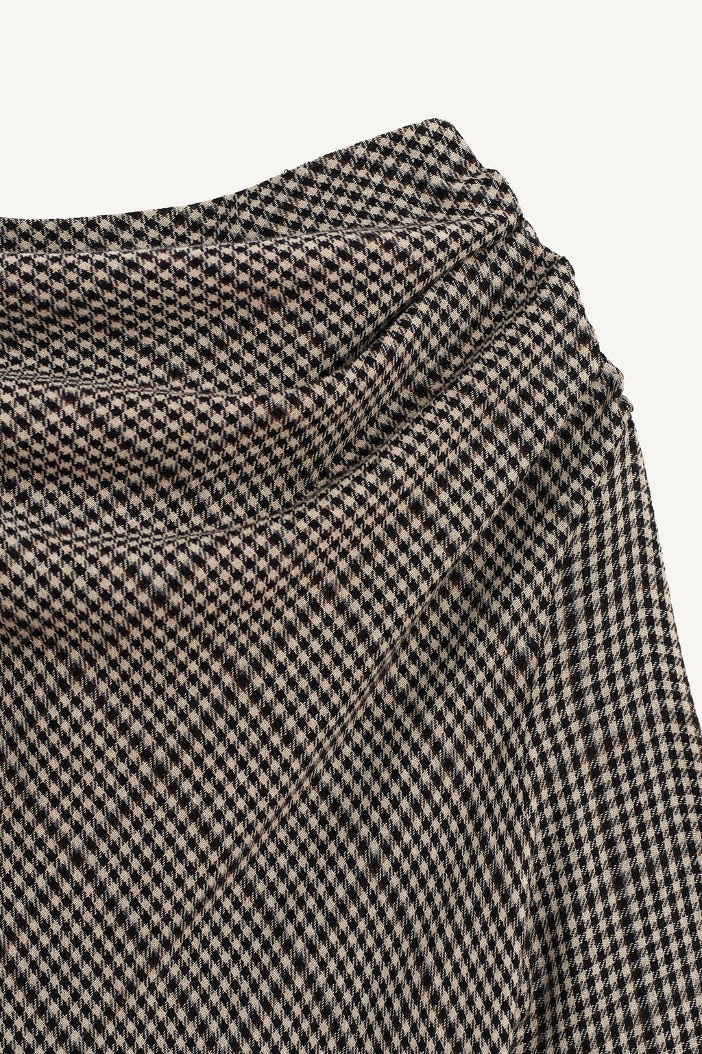 Limited Edition Checked Dress With Box Pleats