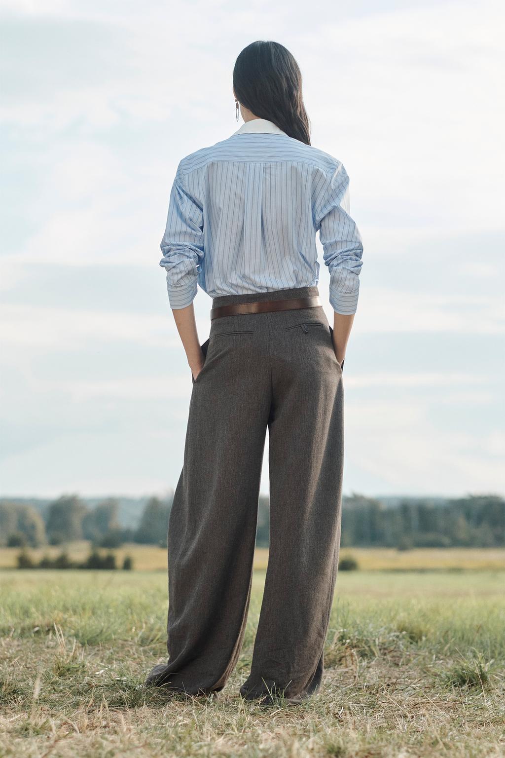 Limited Edition Volume Trousers With Pleats and Wool