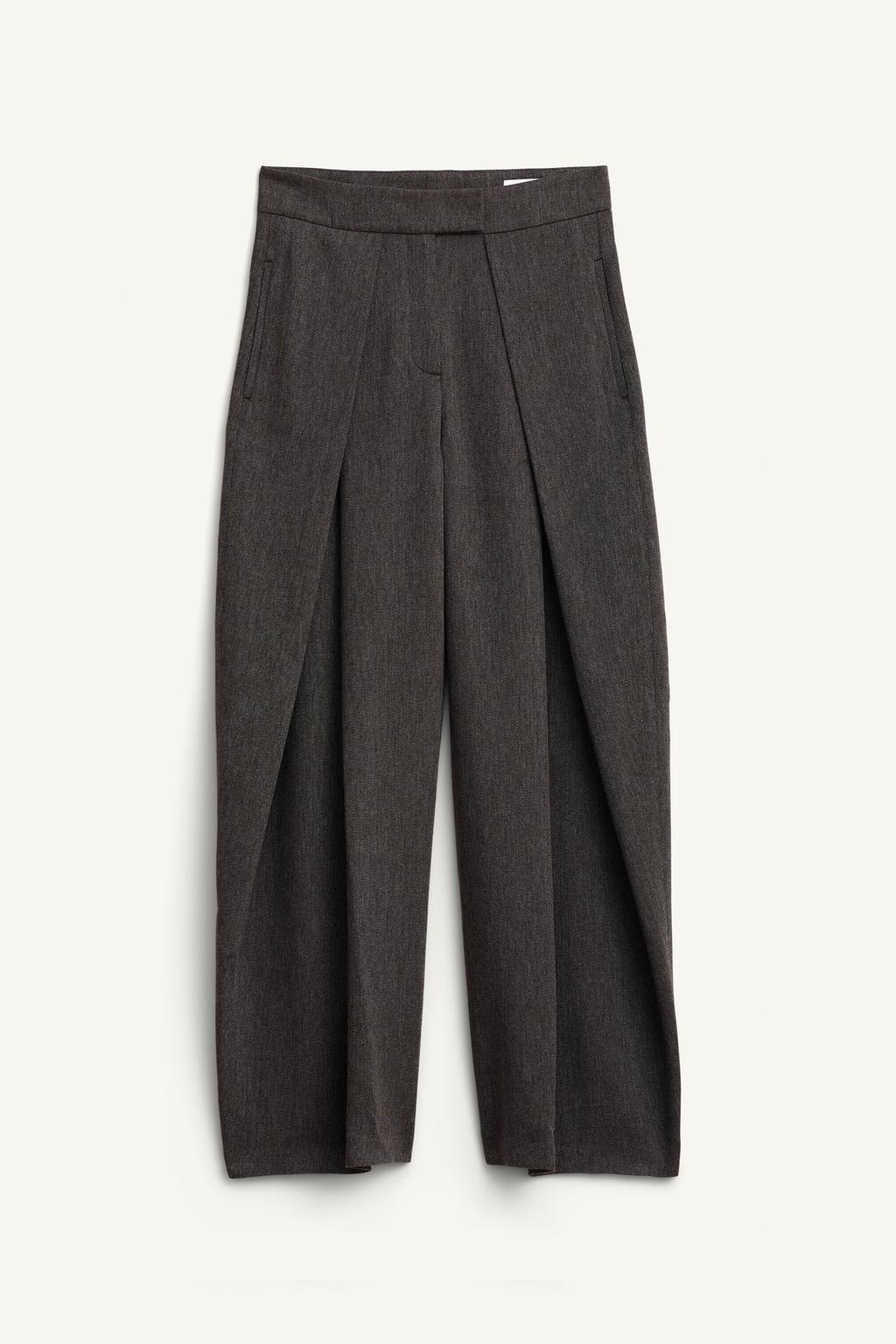 Limited Edition Volume Trousers With Pleats and Wool