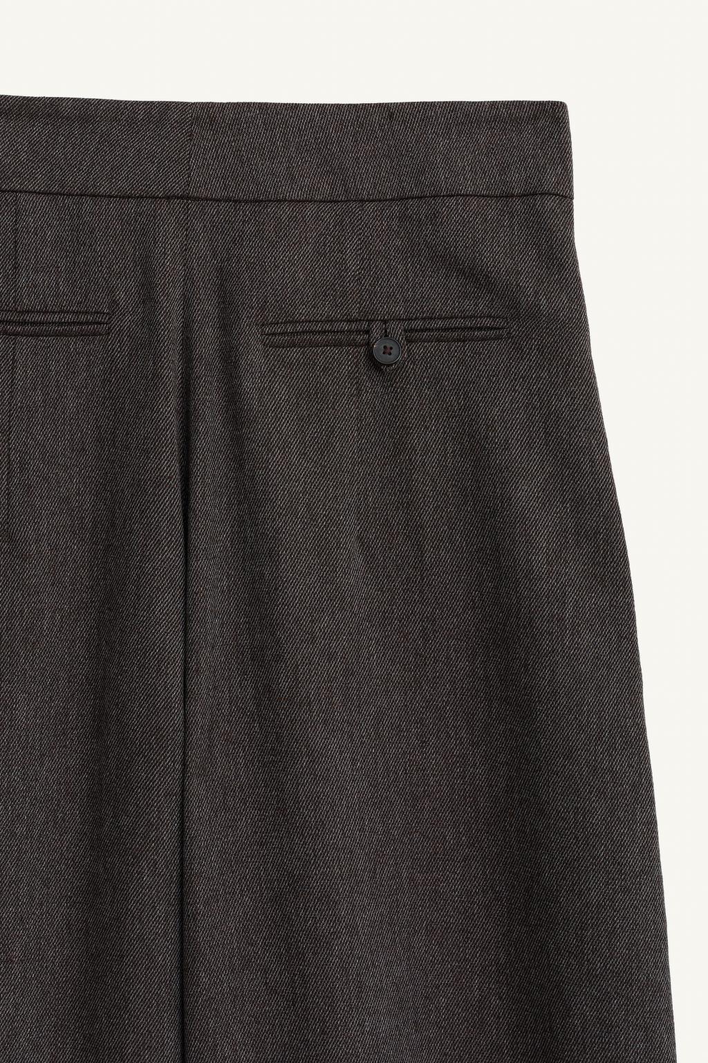 Limited Edition Volume Trousers With Pleats and Wool