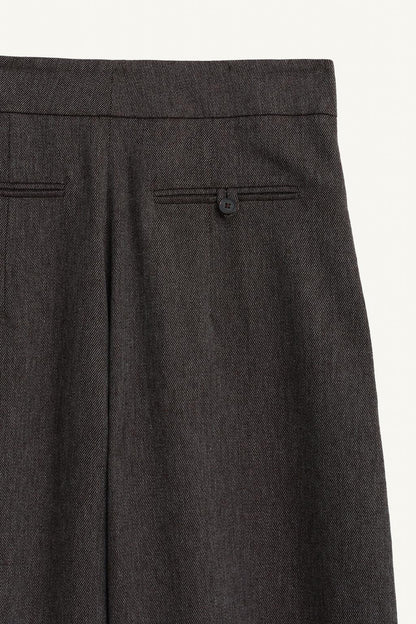 Limited Edition Volume Trousers With Pleats and Wool