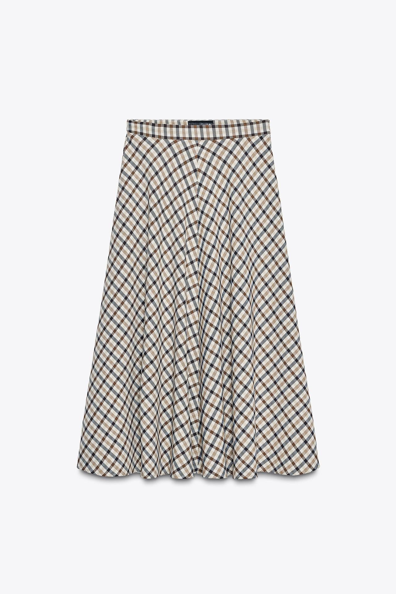 Check Cape Skirt ZW COLLECTION