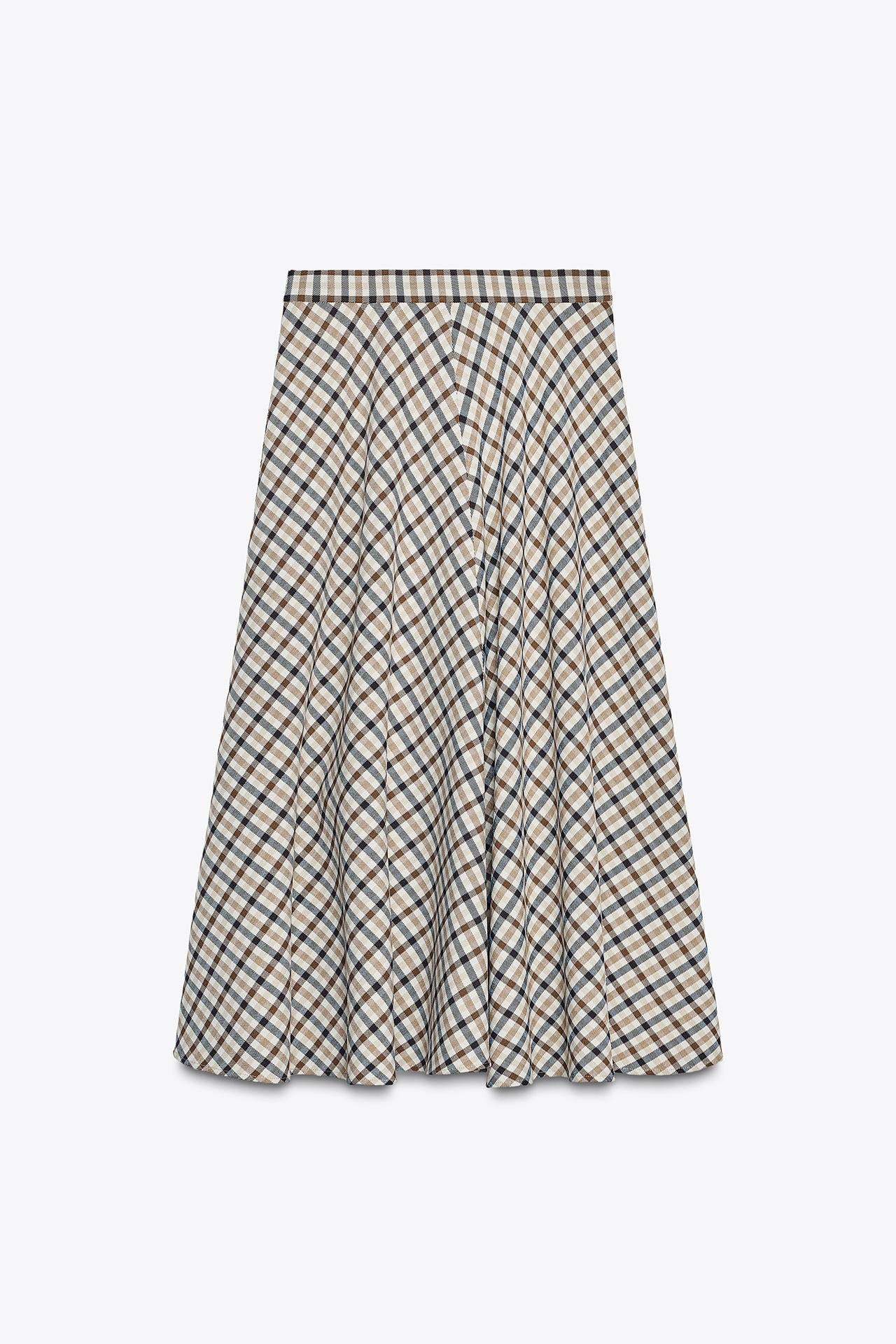 Check Cape Skirt ZW COLLECTION