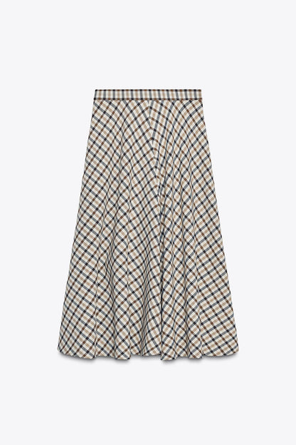 Check Cape Skirt ZW COLLECTION