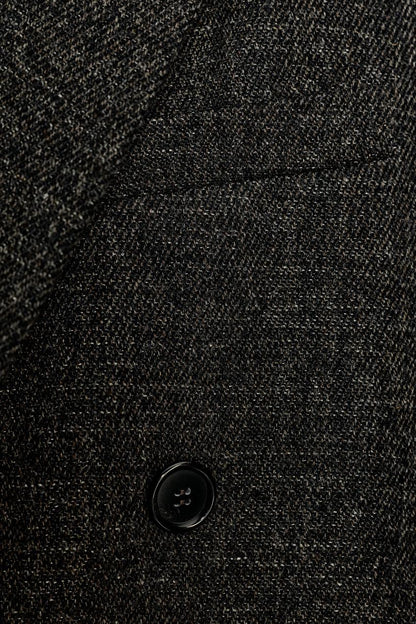 Wool Blend Coat With Vents Zw Collection