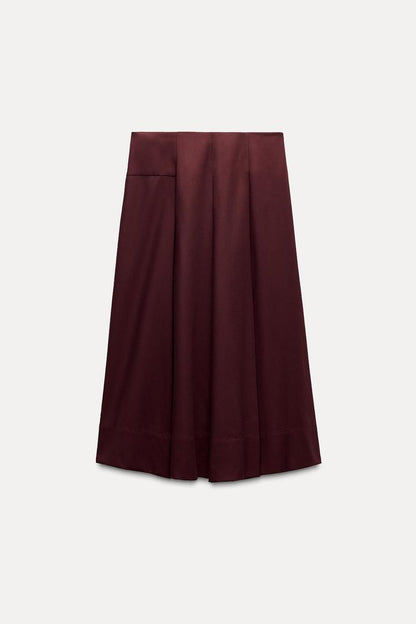 ZW Collection box pleat midi skirt