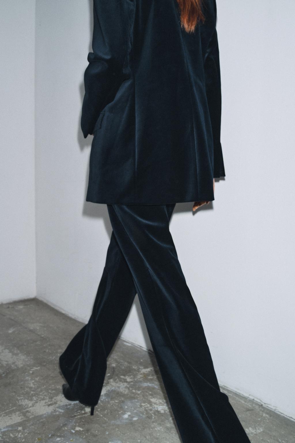 Flare Velvet Trousers Zw Collection Limited Edition