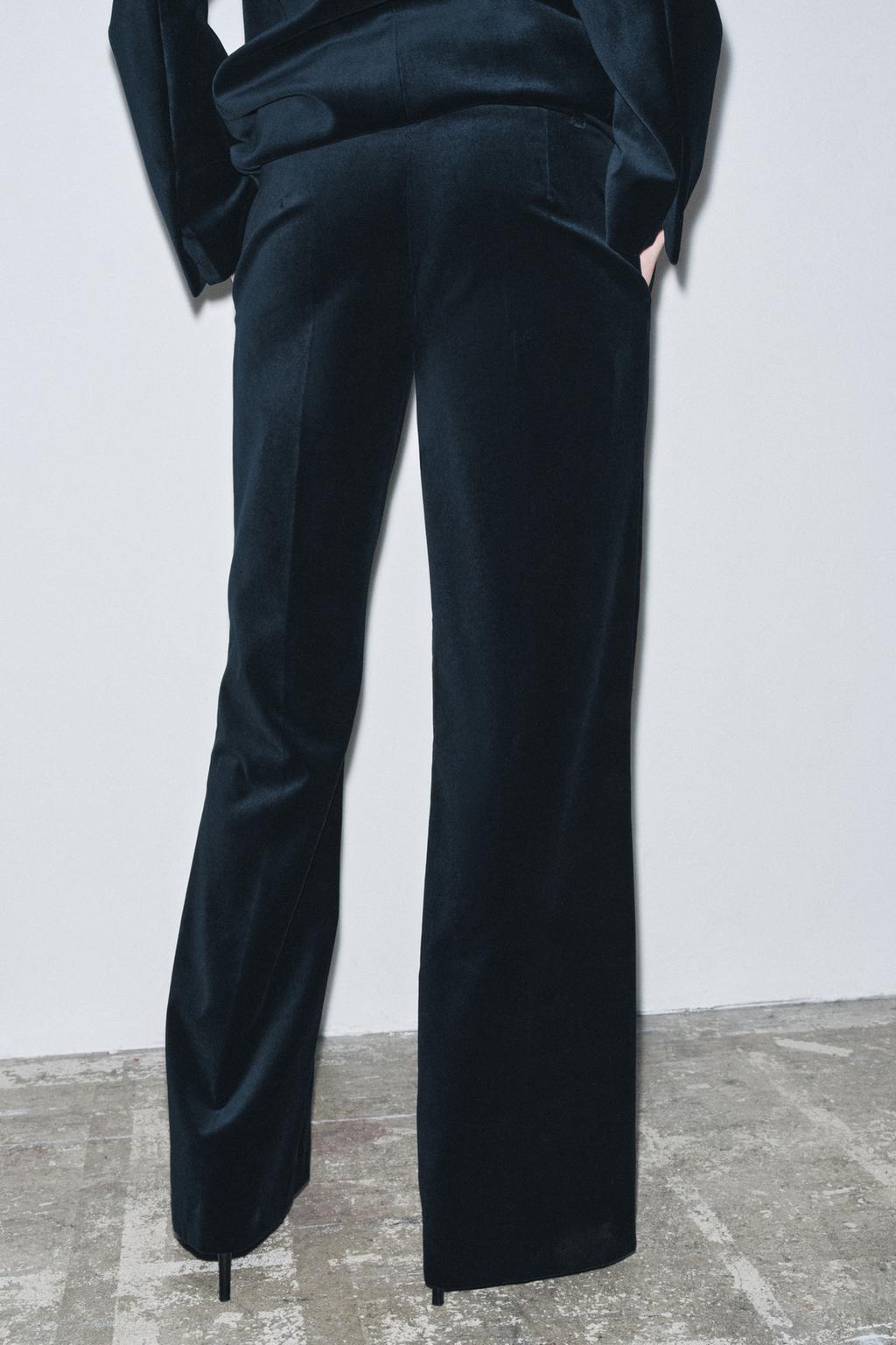 Flare Velvet Trousers Zw Collection Limited Edition