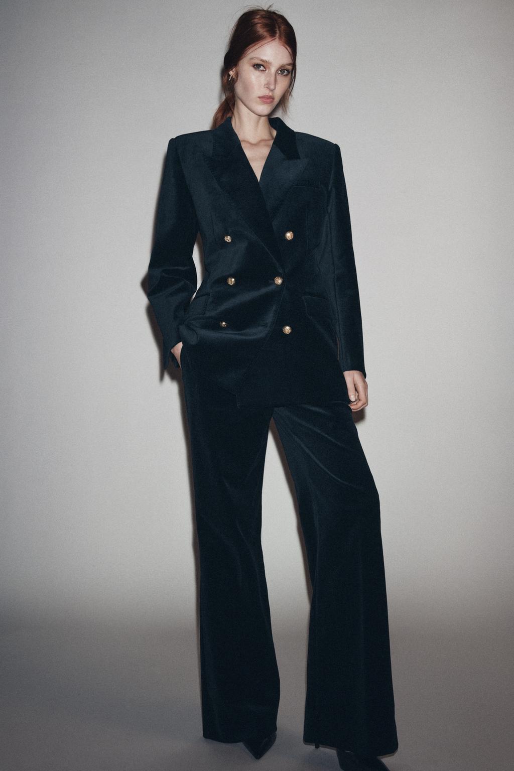 Flare Velvet Trousers Zw Collection Limited Edition