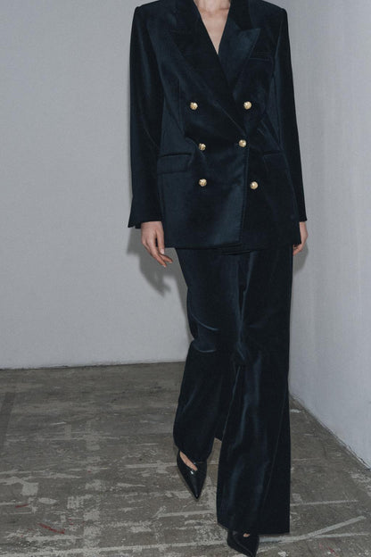 Flare Velvet Trousers Zw Collection Limited Edition