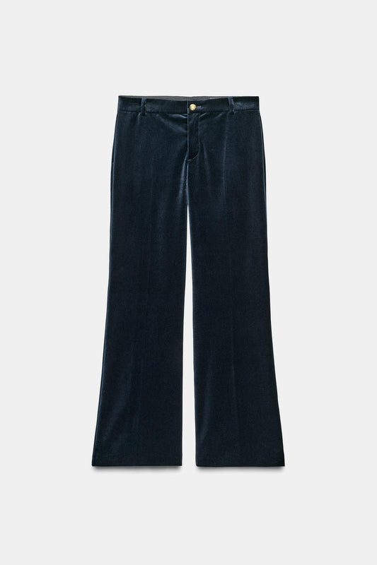 Flare Velvet Trousers Zw Collection Limited Edition