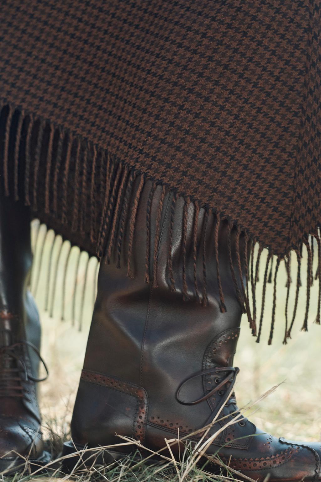 Limited Edition Asymmetric Hem Fringed Skirt