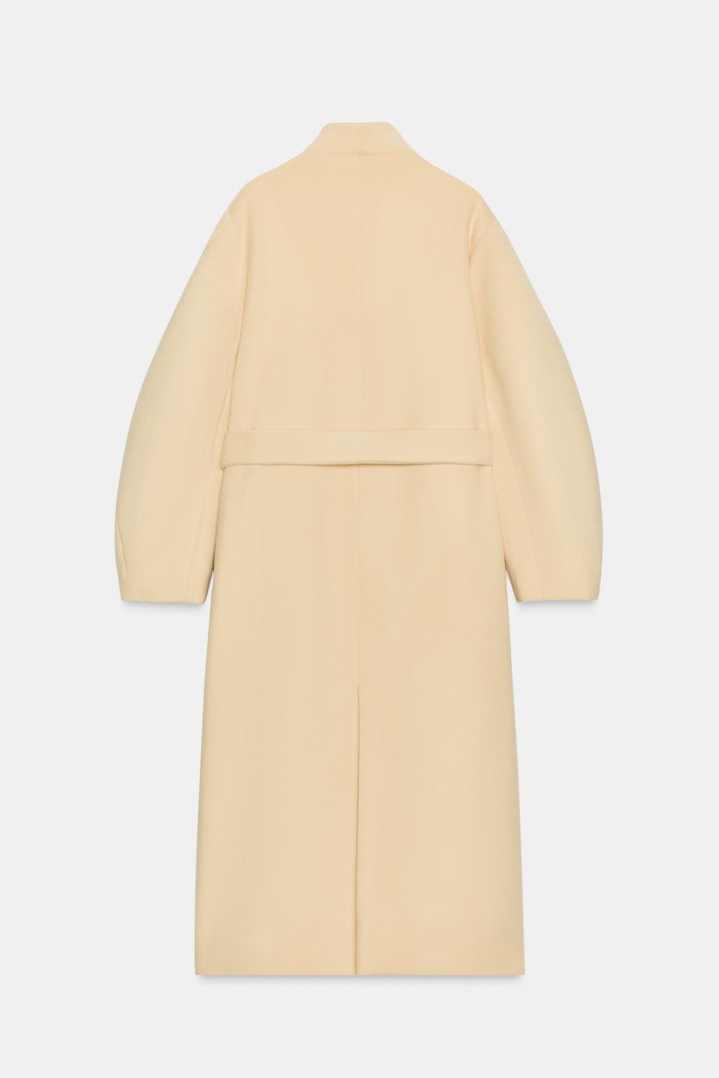 Oversized Wool Blend Coat Zw Collection