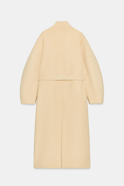 Oversized Wool Blend Coat Zw Collection
