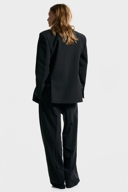 Double-breasted tuxedo blazer