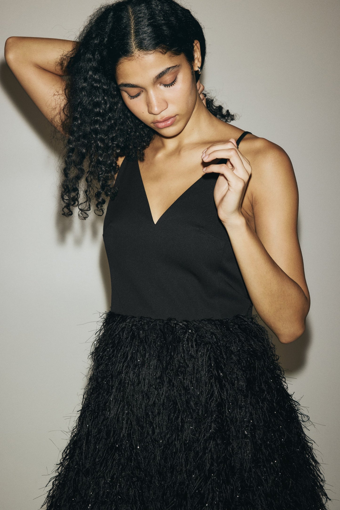 Circle-skirt strappy dress