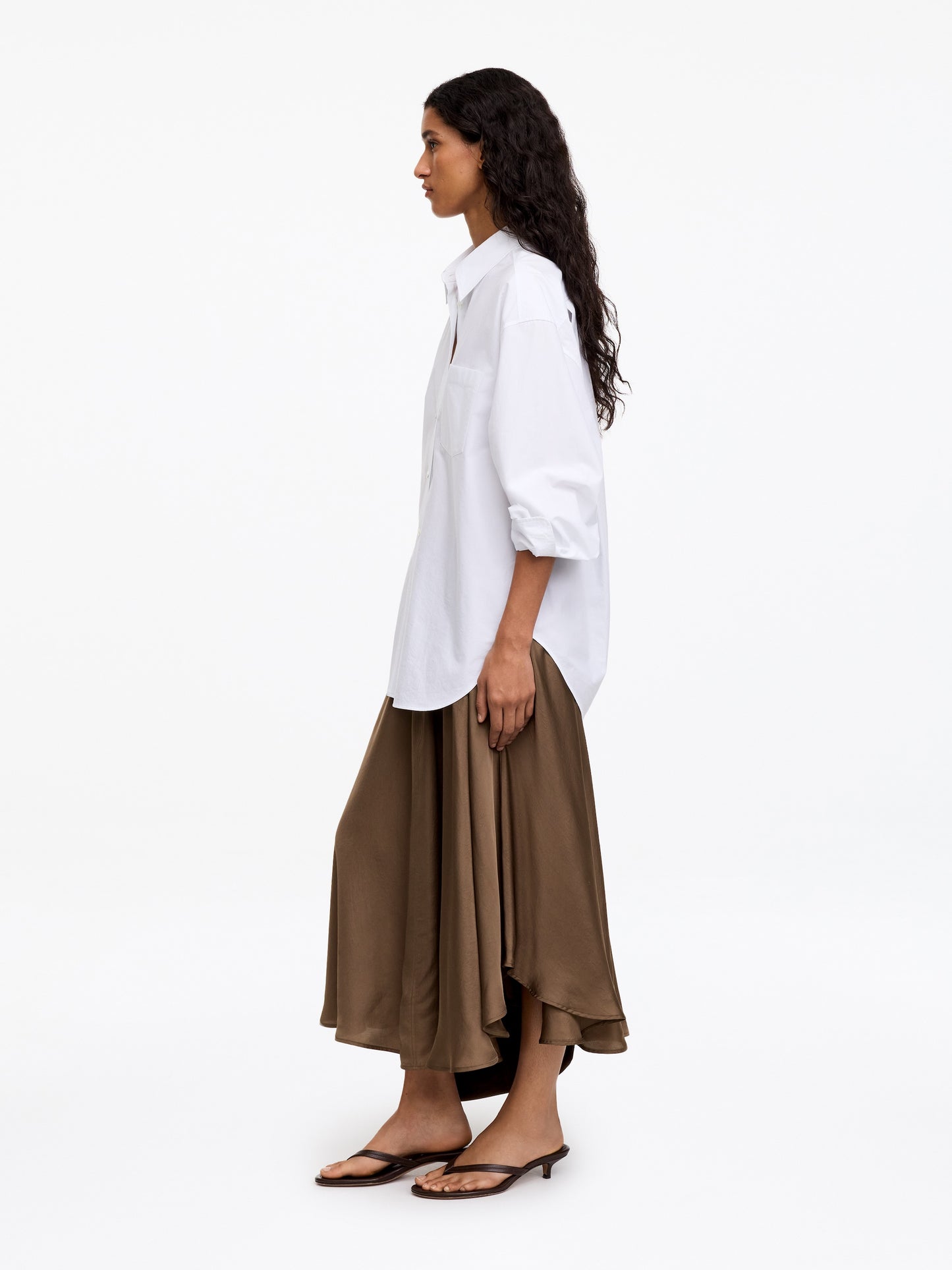 Wide Drawstring Skirt