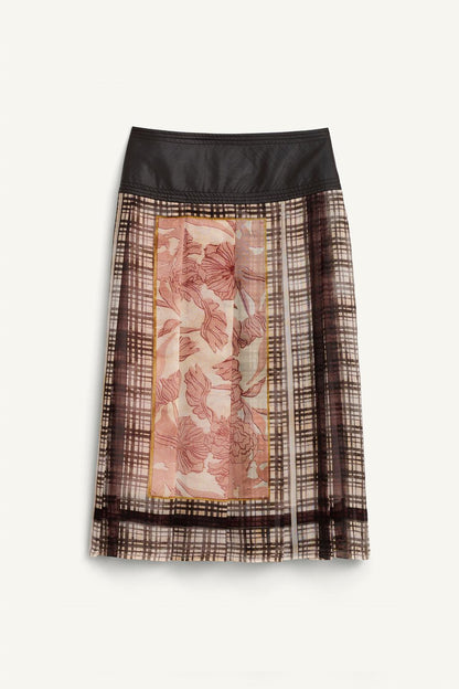 Limited Edition Scarf Pleated Skirt