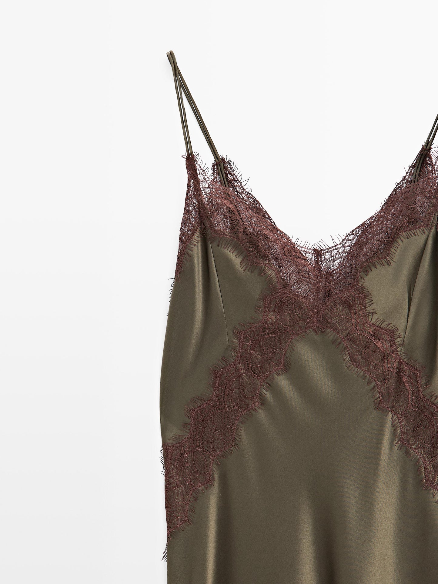 100% silk long slip dress