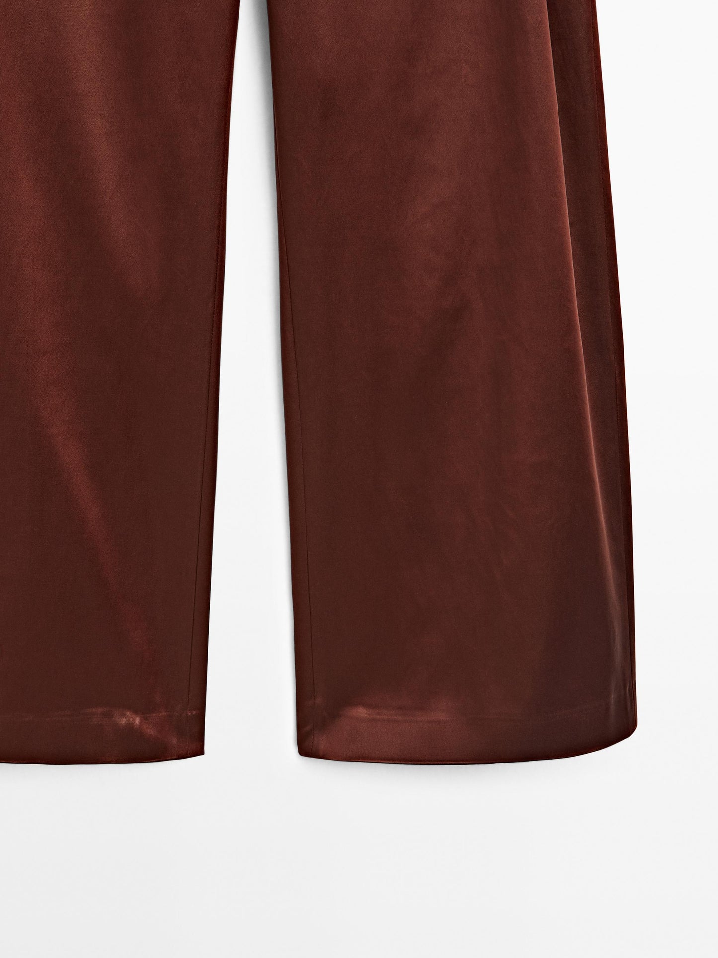 Shiny trousers with dart details