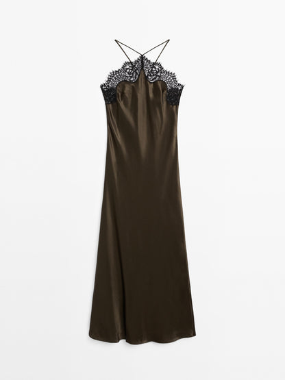 Satin camisole dress