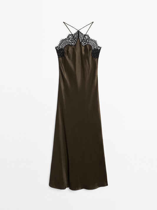 Satin camisole dress