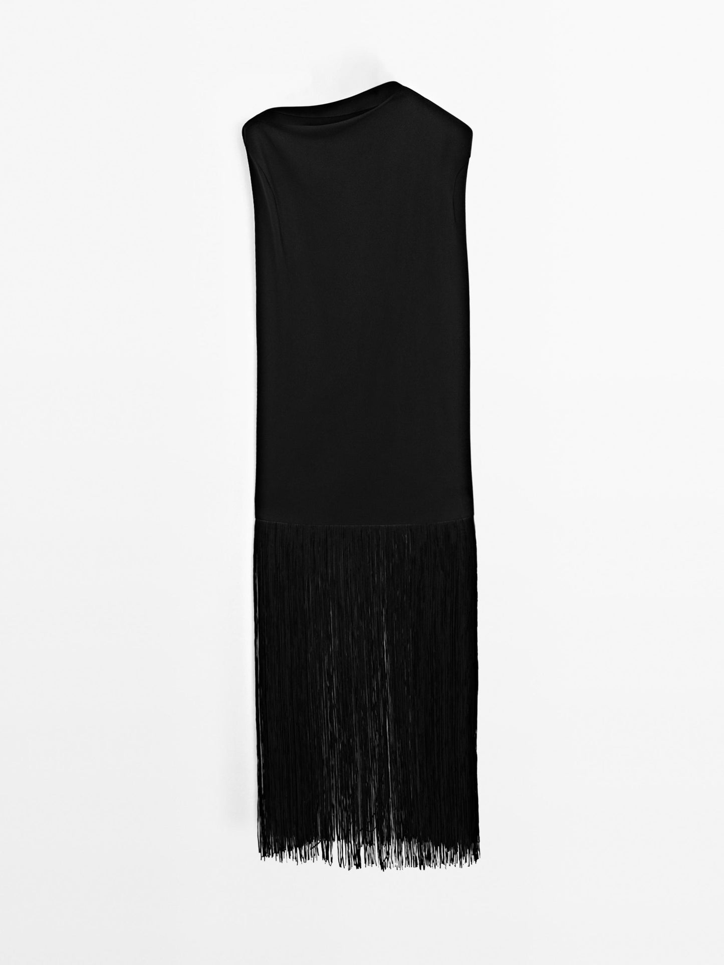 Long dress with fringe detail