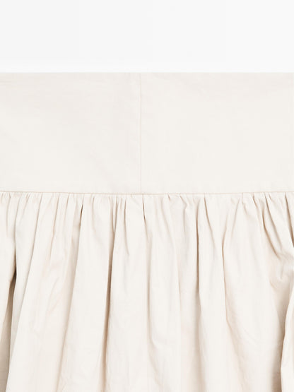 100% linen midi skirt with yoke