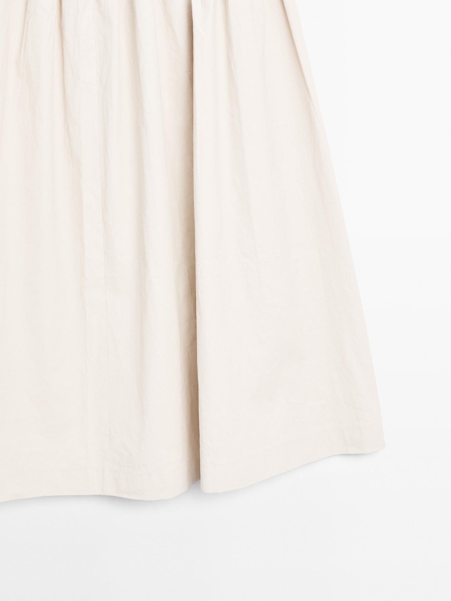 100% linen midi skirt with yoke