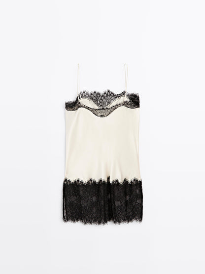 Satin-effect camisole top